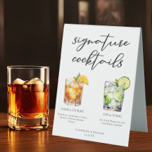 Menu de Casamento da Assinatura Elegante da Noite