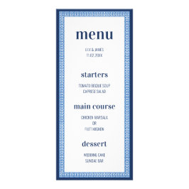 Menu de Casamento da Chave Grega