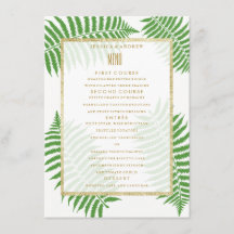 Menu de Casamento da Colchete de Na moda elegante