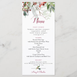 Menu de Casamento da Época de Natal 2