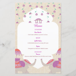 Menu de Casamento da Legança Indiana