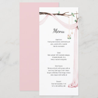 Menu de Casamento da Ramo de Árvore de Violência R