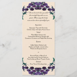Menu de Casamento da Rua de Grapevine