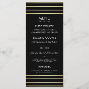 Menu de Casamento da Tipografia Confetti de Arroz