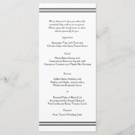 Menu de Casamento de Destino de Nova Orleans