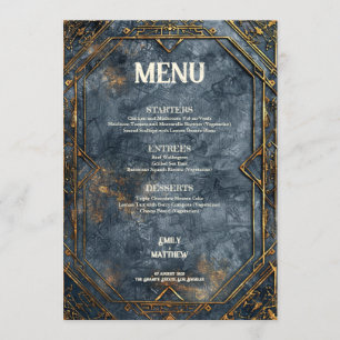 Menu de Casamento de Fantasia de Esplendor Anão