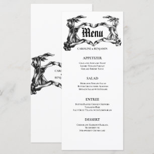 Menu de Casamento de Halloween Elegante