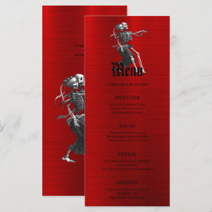 Menu de Casamento de Halloween Elegante