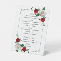 Menu de Casamento de Natal de Rosas Vermelhas e Br