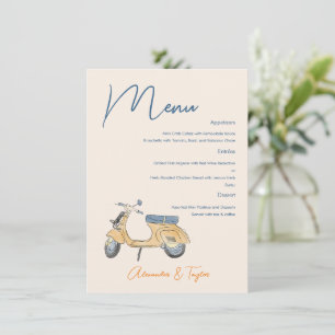 Menu de Casamento de Patinetes Italiano