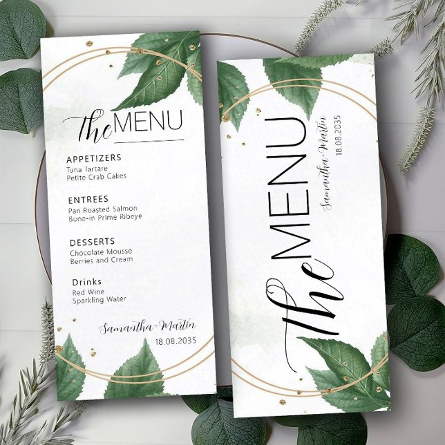 Menu de Casamento de Script Mínimo Greenery (Criador carregado)