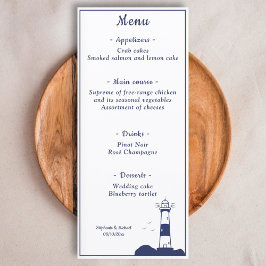 Menu de Casamento do Farol