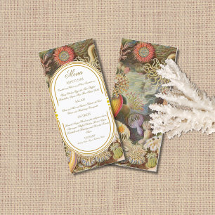 Menu de Casamento do Recife de Coral Sea Life