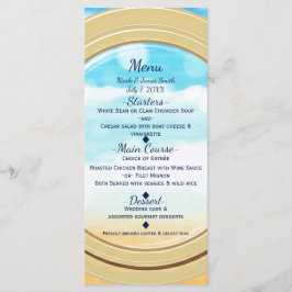 Menu de Casamento Elegante Cruzeiro pela Praia do 