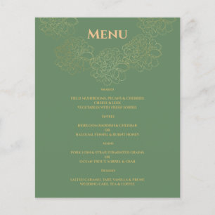 MENU DE CASAMENTO Elegante. Menu