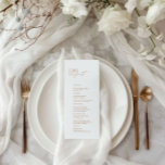 Menu de Casamento "Hora ao Banquete" do Elegante W<br><div class="desc">Este elegante cardápio de casamento moderno é a maneira perfeita de adicionar um toque de sofisticação à sua recepção de casamento. Apresentando tipografia limpa e moderna em um fundo branco clássico, este design de menu é eterno e na moda. Com campos de texto personalizáveis, você pode adicionar facilmente seus próprios...</div>