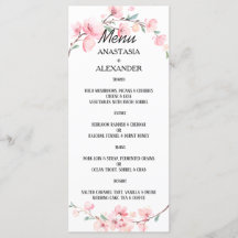 MENU DE CASAMENTO. MENU