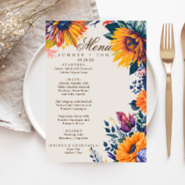 Menu de Casamento na moda moderno do Estilo de Ver