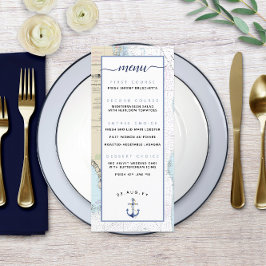 Menu de Casamento Náutico da Flórida do Sul