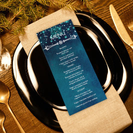 Menu de Casamento Noturno de inverno