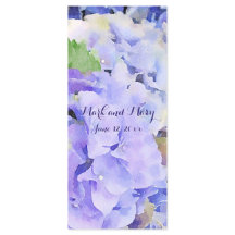 Menu de Casamento ou Evento da Hydrangea Personali