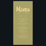 Menu de Casamento Retroativo da Tipografia Vermelh<br><div class="desc">, </div>