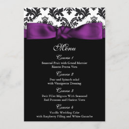 menu de casamento roxo damasco