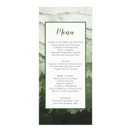 Menu de Casamento Rustic Emerald Mountain