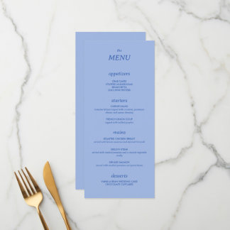 Menu de Casamento Simples e Simples Moderno Minima