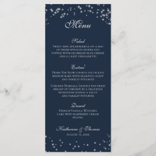 Menu de Casamento Starry Sky
