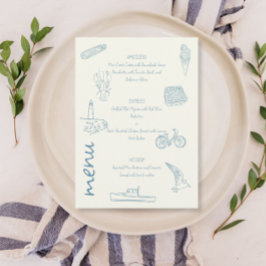 Menu de casamento Summer New England
