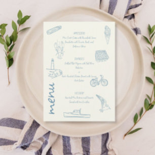 Menu de casamento Summer New England