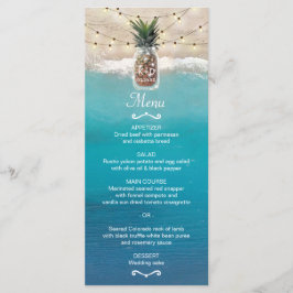 Menu de Casamento Tropical Beach do Pineapple Maso