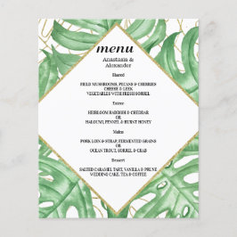 MENU DE CASAMENTO Tropical Elegante.