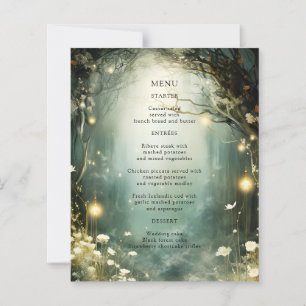Menu de Casamento Verde do Caminho do Jardim Flore