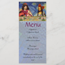 Menu de Casamento Vintage Divertido e Caprichoso