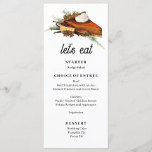 Menu de Colheita de Outono