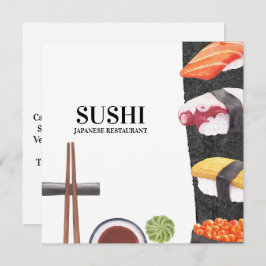 Menu de Comida Sushi Japonês