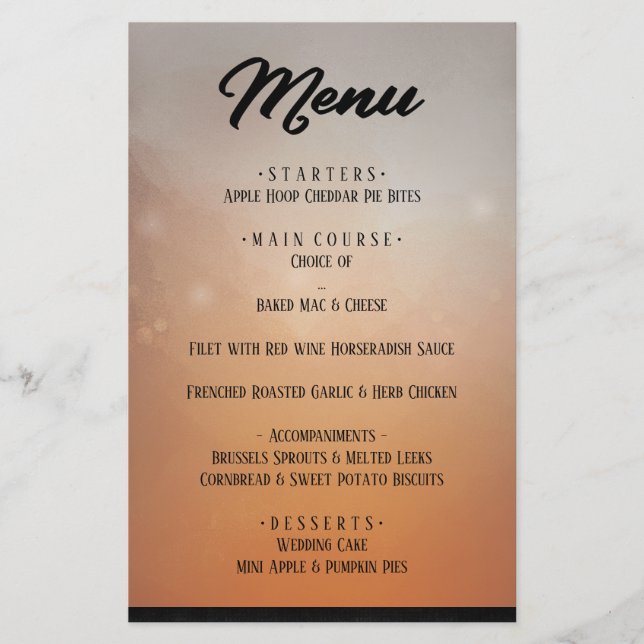 Menu de Correspondência de Ravens do Halloween (Frente)