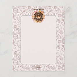 Menu de cozinha giro marrom