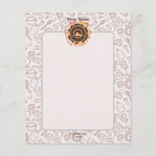 Menu de cozinha giro marrom