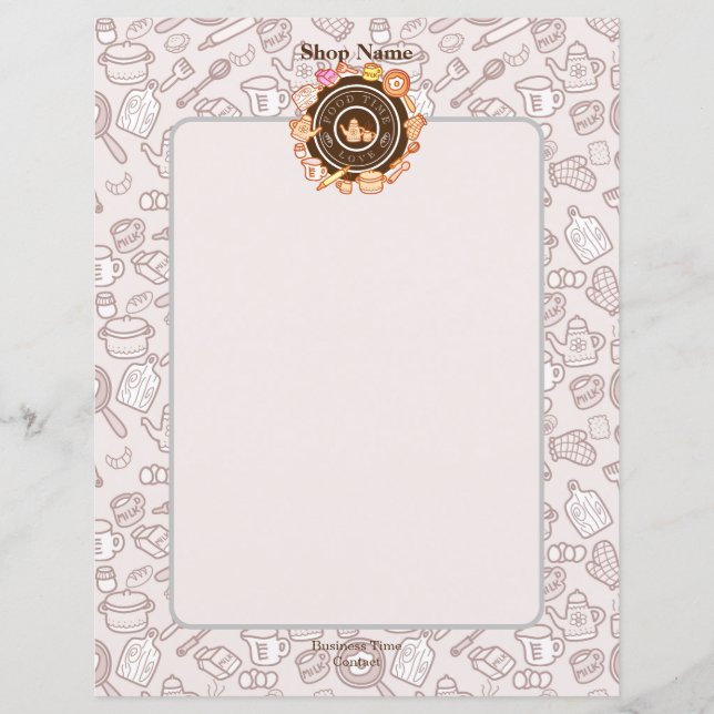 Menu de cozinha giro marrom (Frente)