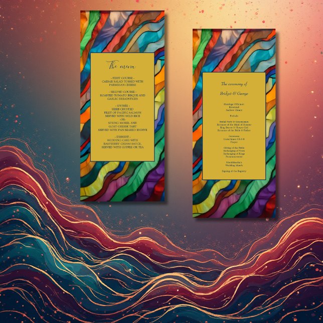 Menu de destino da África Opulente Elegante (Criador carregado)