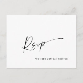 Menu de Escolha de RSVP de Casamento com Caligrafi