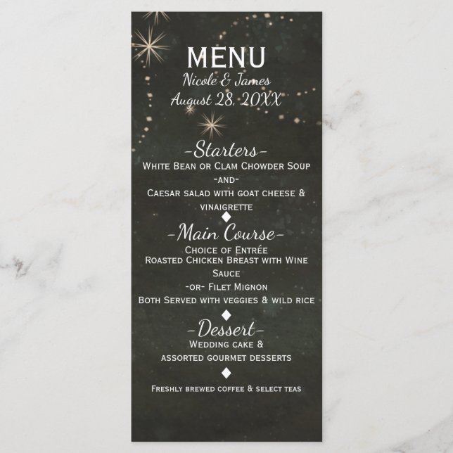 Menu de Evento Redemoinhos do Céu Estelar Celestia (Frente)
