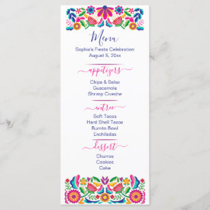 Menu de festa Fiesta