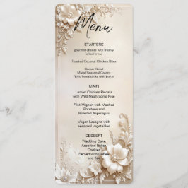 Menu de Flores de Marfim