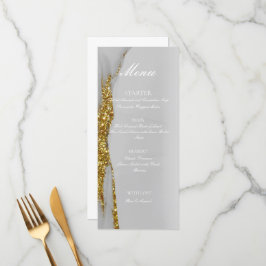 Menu de Glitter Alcohol Tinta Artesanal Dourado Pl