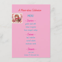 Menu de Jantar de Ensaios Meow-velous da Whiskers 