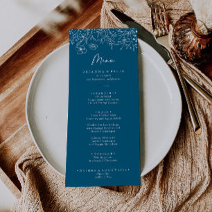 Menu de Janto de Flores Selvagens do Marinho de Ca